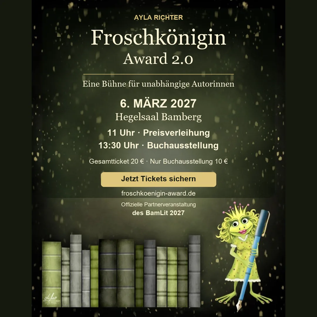 Froschkönigin Award 2.0 am 6. März 2027 im Hegelsaal Bamberg