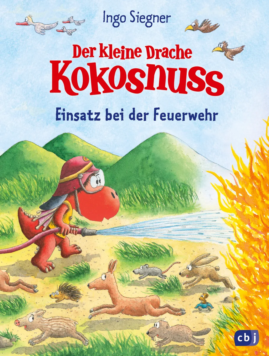 Buchcover: Der kleine Drache Kokosnuss – Einsatz bei der Feuerwehr